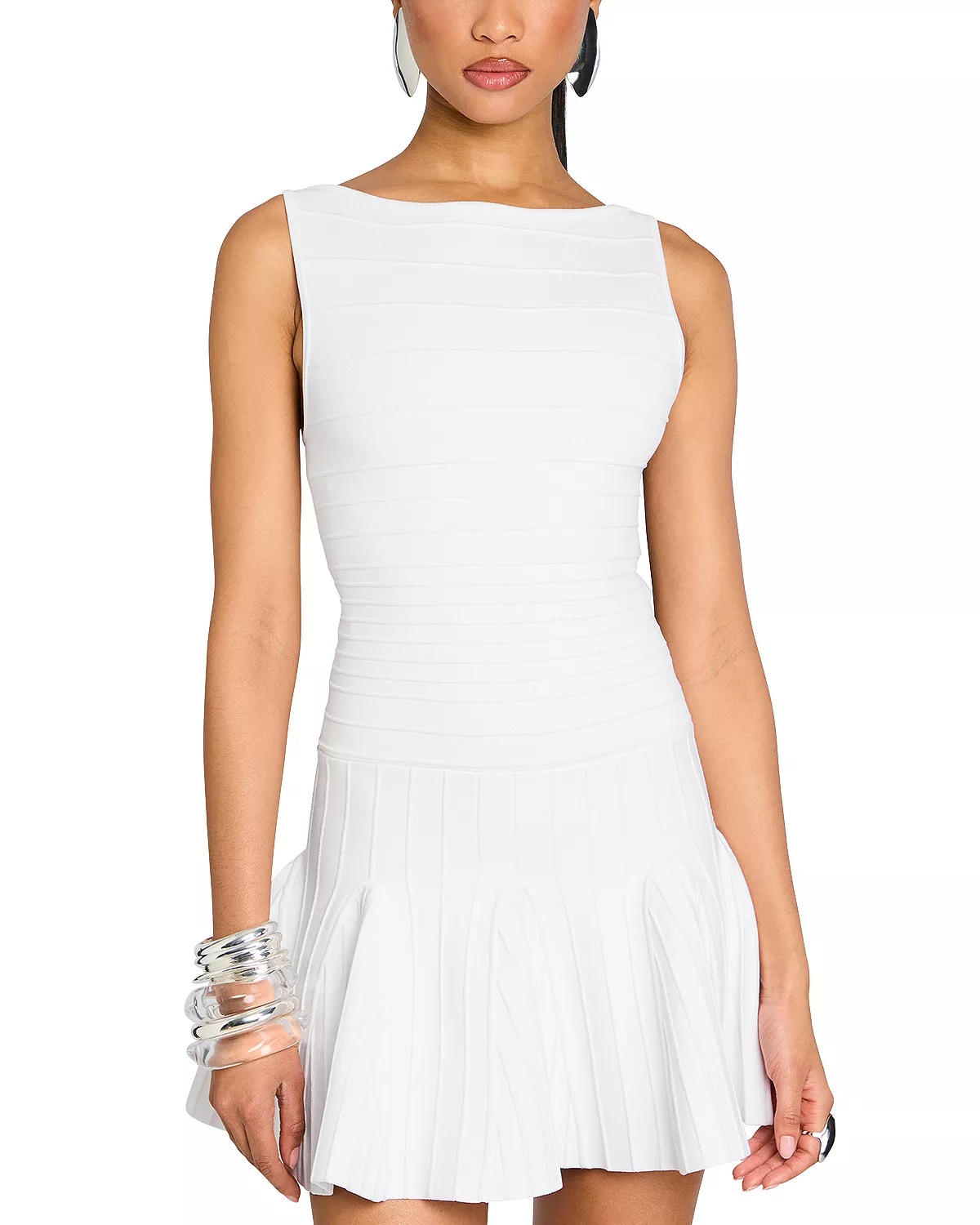 Audrina Metallic Knit Dress - 1