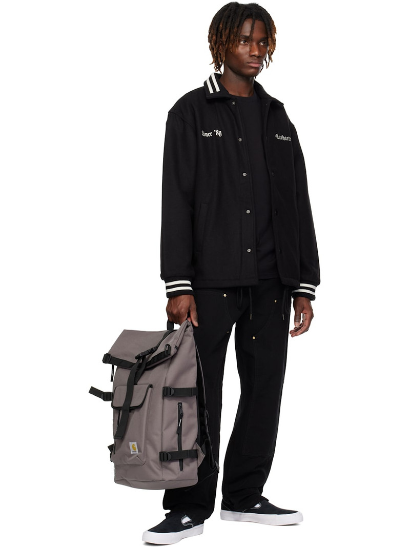 Carhartt Black Wool Coach Bomber Jacket outlook