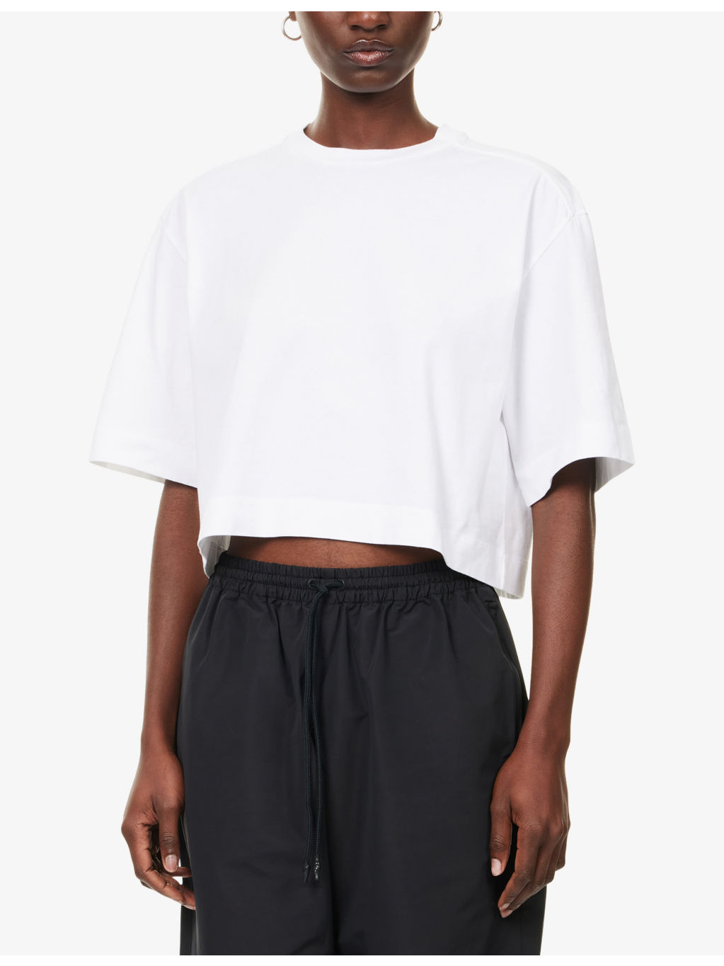 Addison Cropped Cotton-Jersey T-Shirt - 3