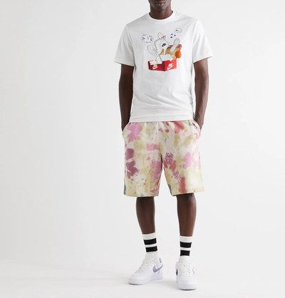 Nike Tie-Dye Loopback Cotton-Jersey Shorts outlook