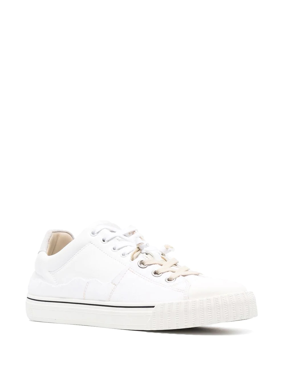 panelled low-top sneakers - 2