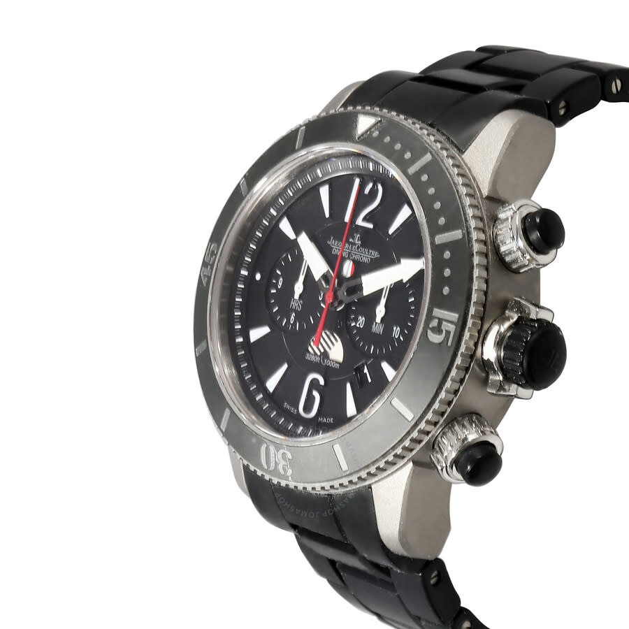 Pre-owned Jaeger LeCoultre Master Compressor Chronograph Automatic Black Dial Men's Watch 159.T.C7 - 2