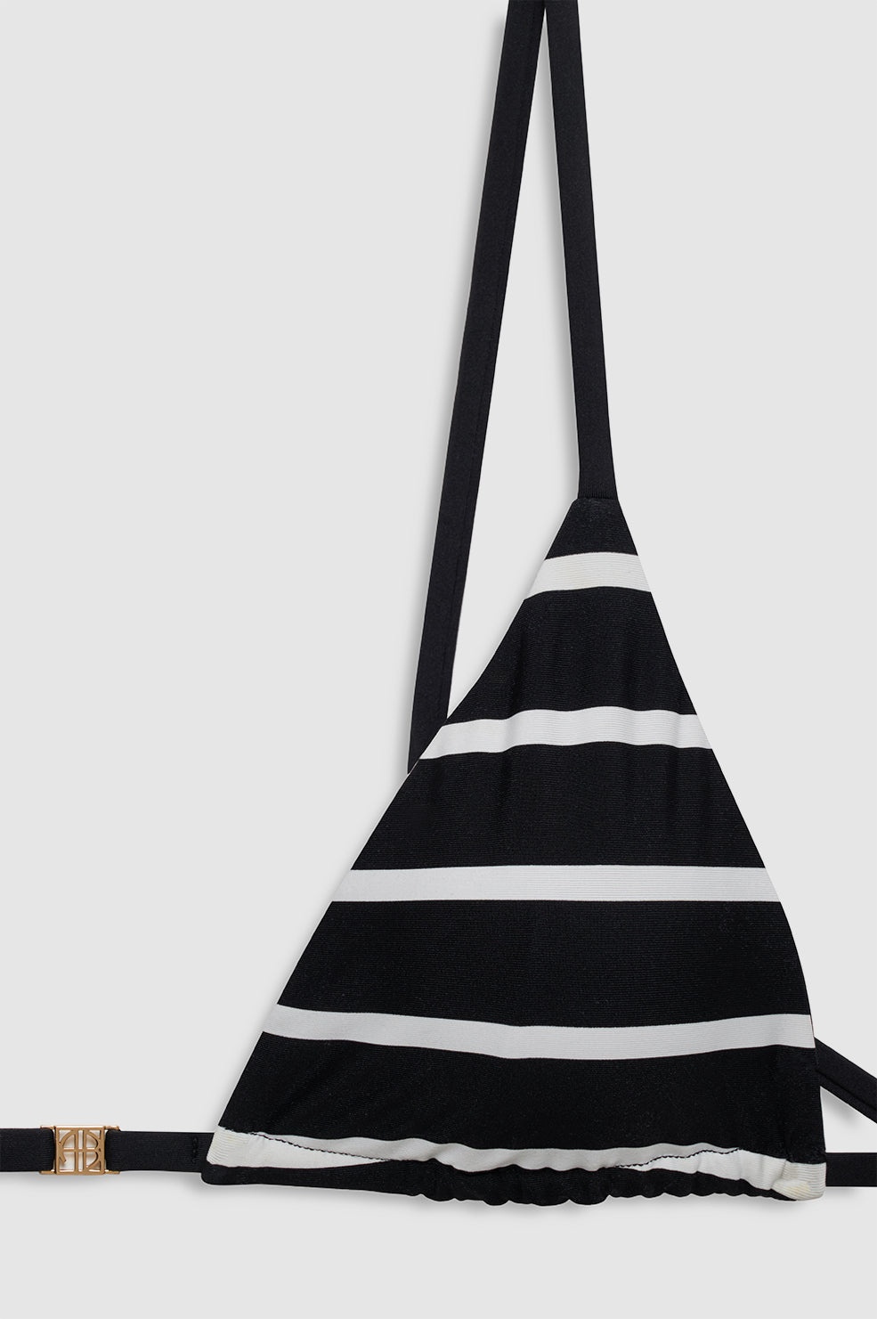 Bellamy Bikini Top - Black And White Stripe - 4