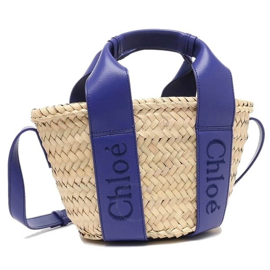 Chloe Small Sense Raffia Tote Bag - 2