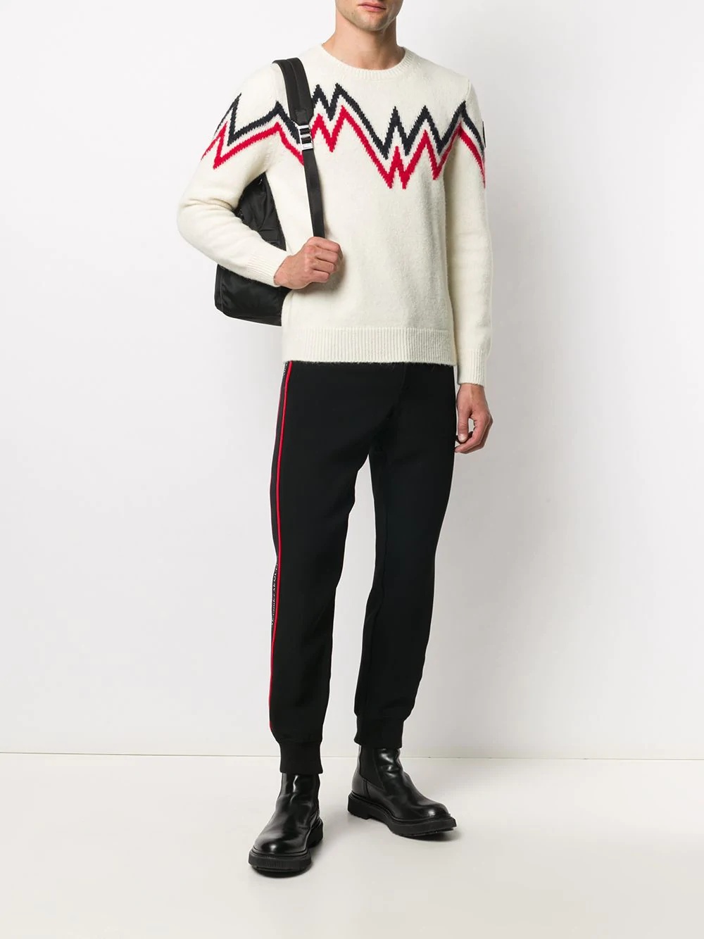 zig-zag intarsia jumper - 2