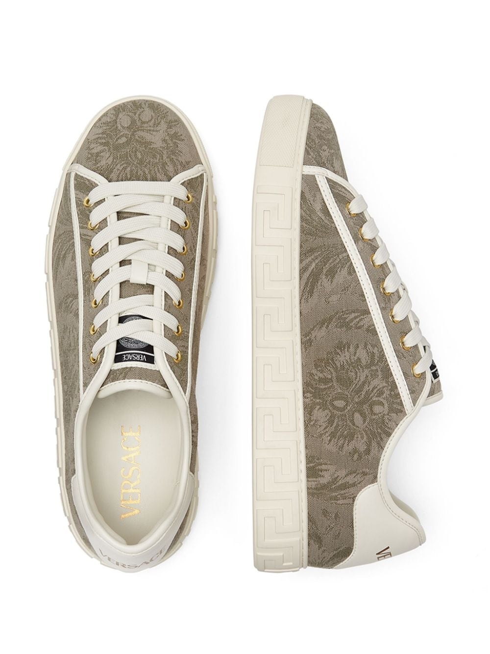 Barocco Greca low-top sneakers - 3