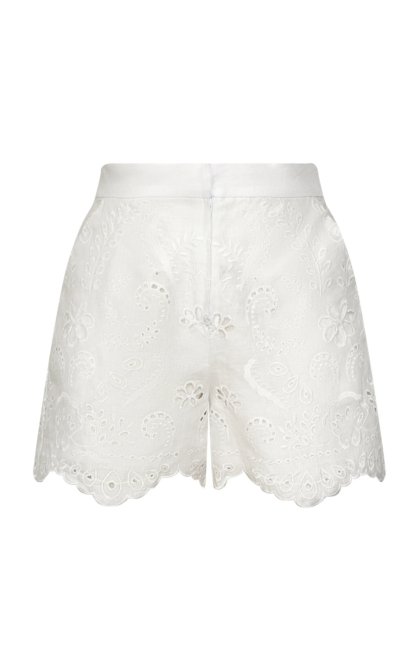 Liaraa Eyelet Linen Shorts off-white - 1