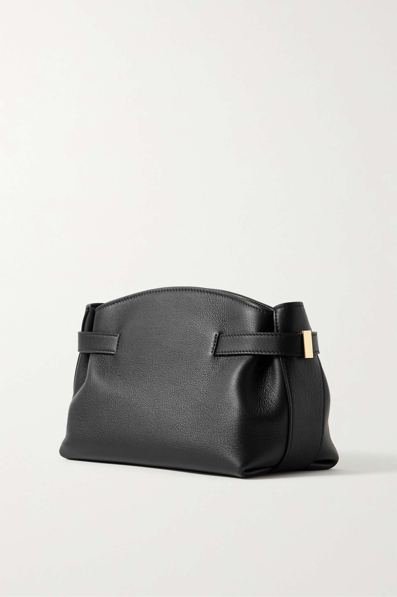 Hug small embellished textured-leather shoulder bag - 3