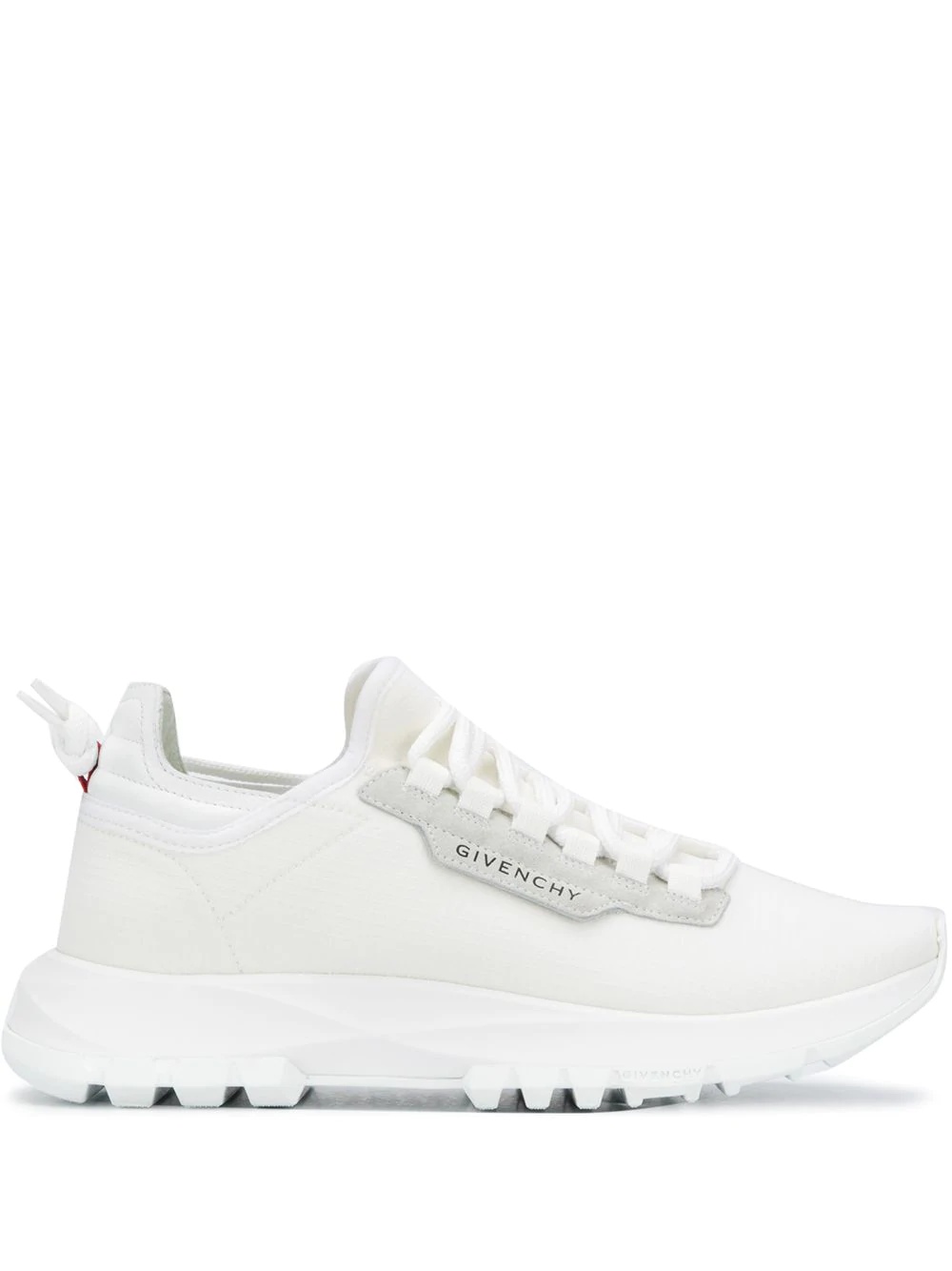 perforated low-top sneakers - 1