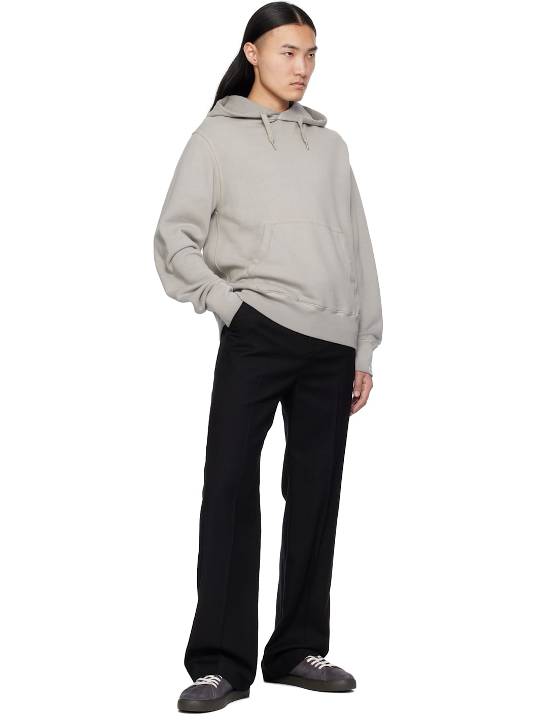 Gray Damon Vintage Terry Hoodie - 4