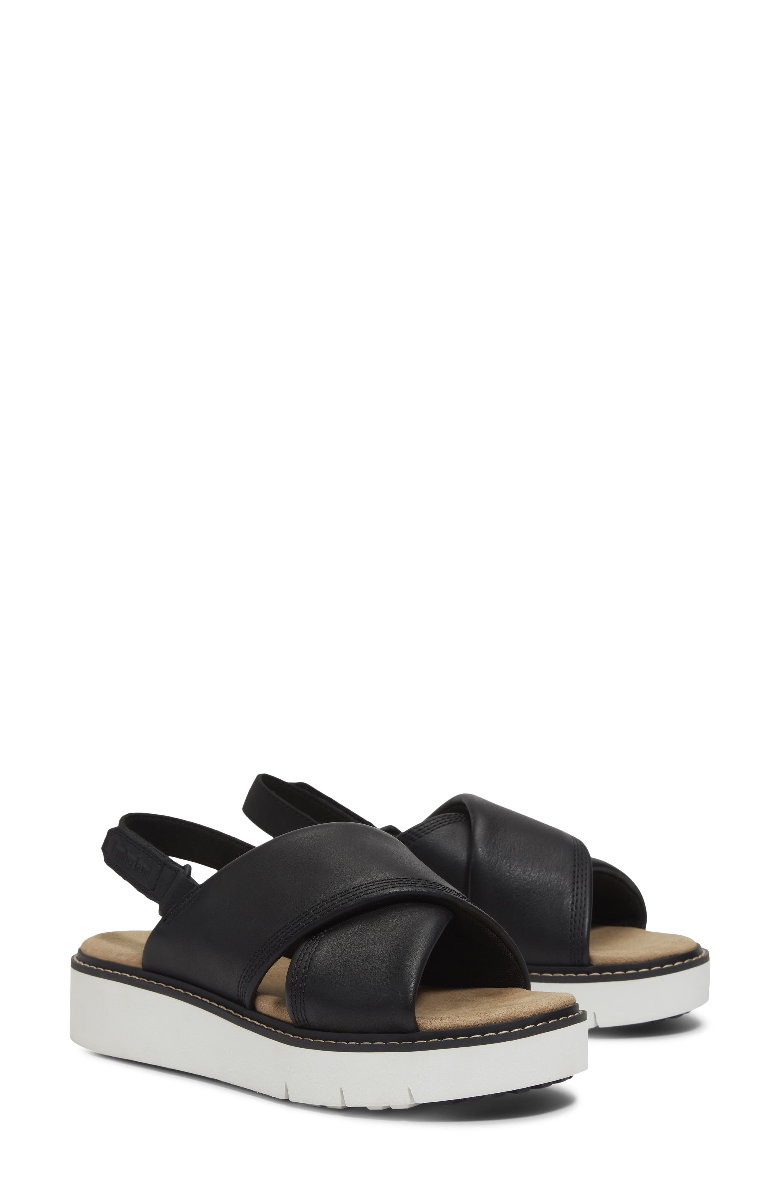 Timberland Safari Dawn Slingback Sandal in Black Full Grain at Nordstrom - 8