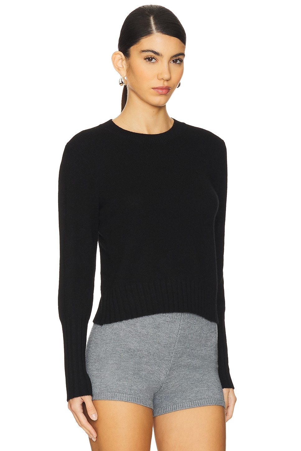 Shrunken Crew Cashmere Top - 2