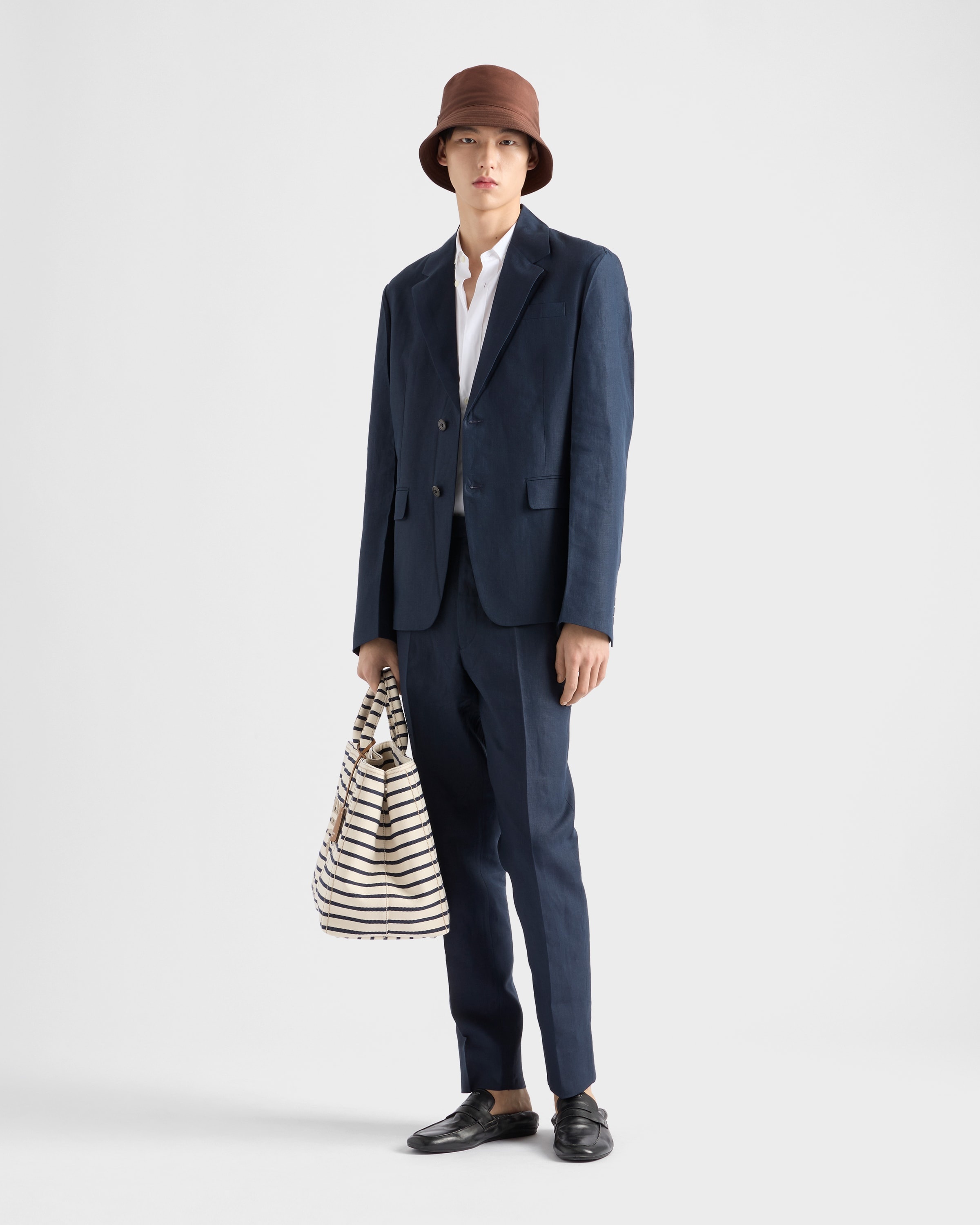 Single-breasted linen jacket - 2