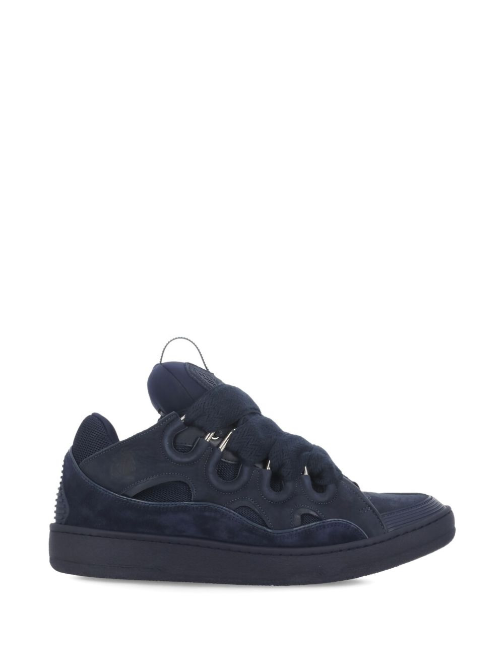 Curb lace-up embossed-logo sneakers - 2