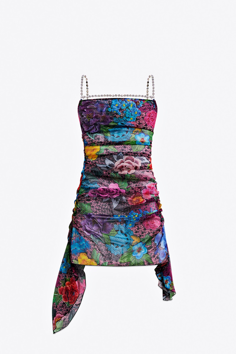 area crystal embellished mini dress Area Crystal-embellished Mini Dress