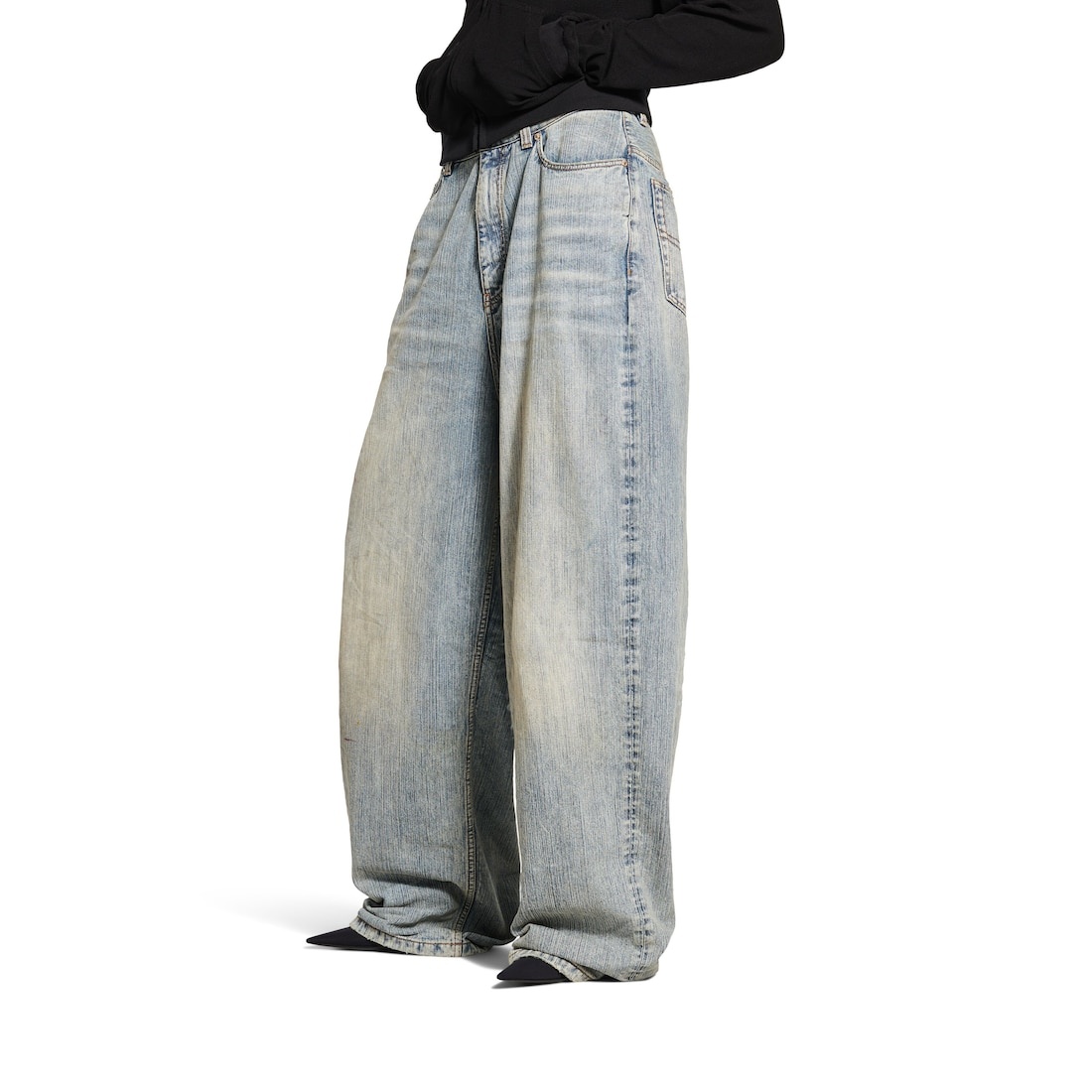 Men's Pull-up Pants in Blue - 5