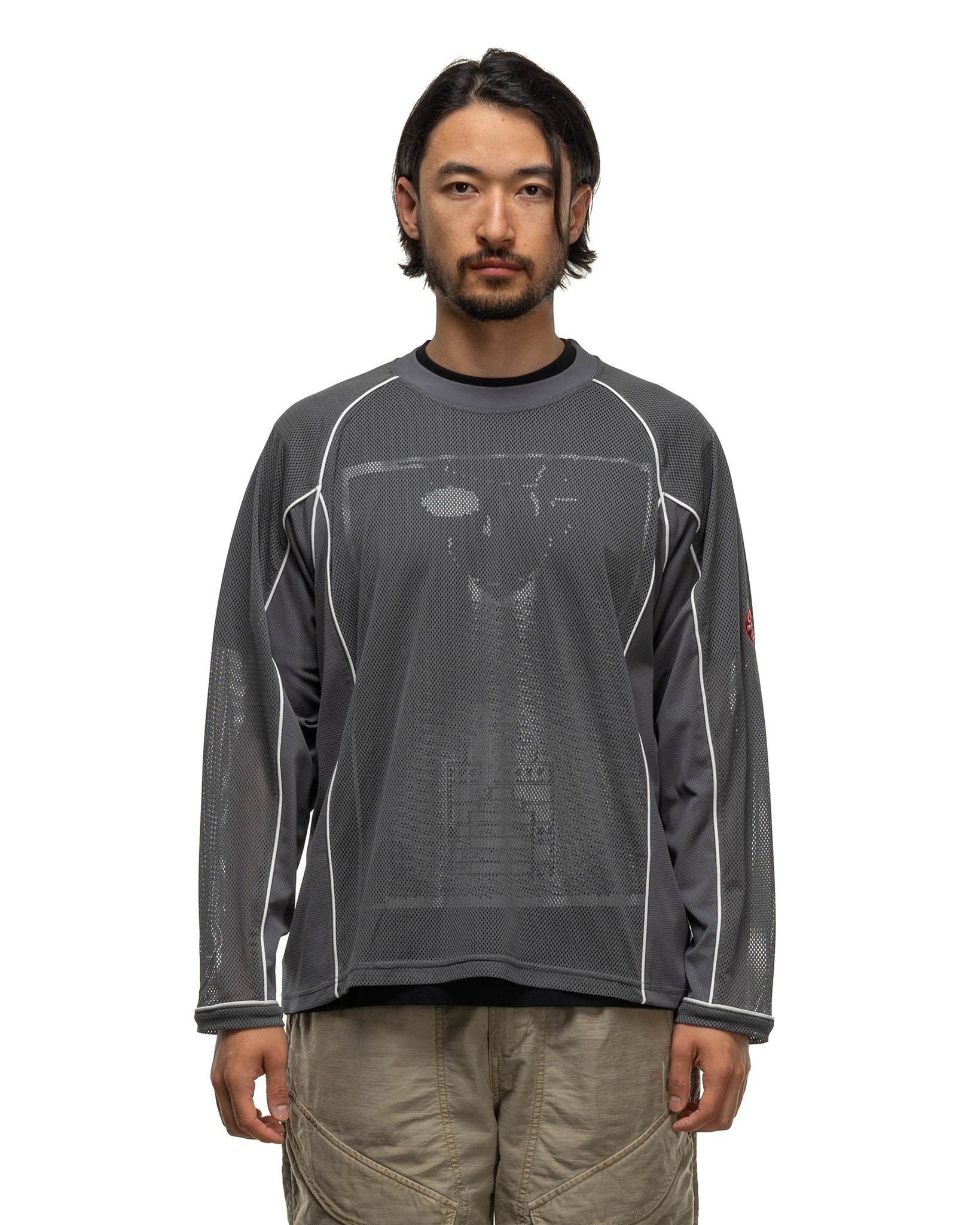 Cav Empt Mesh Raglan Colour Long Sleeve T Grey | havenshop | REVERSIBLE