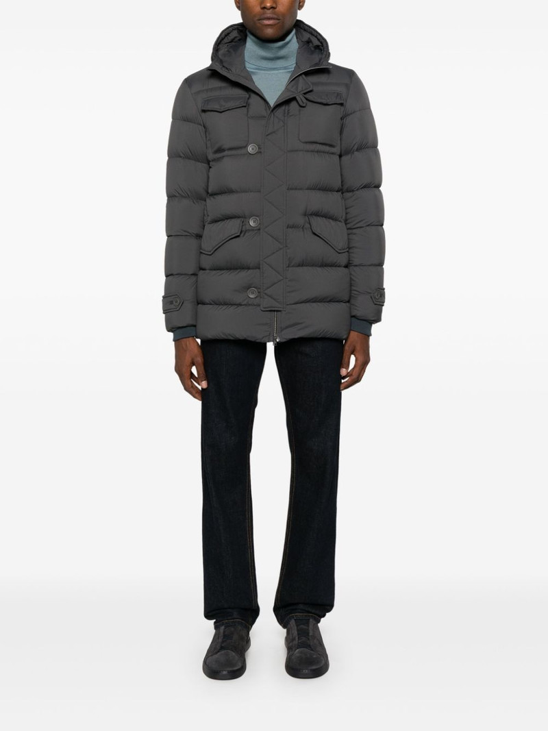 Herno hooded puffer coat outlook