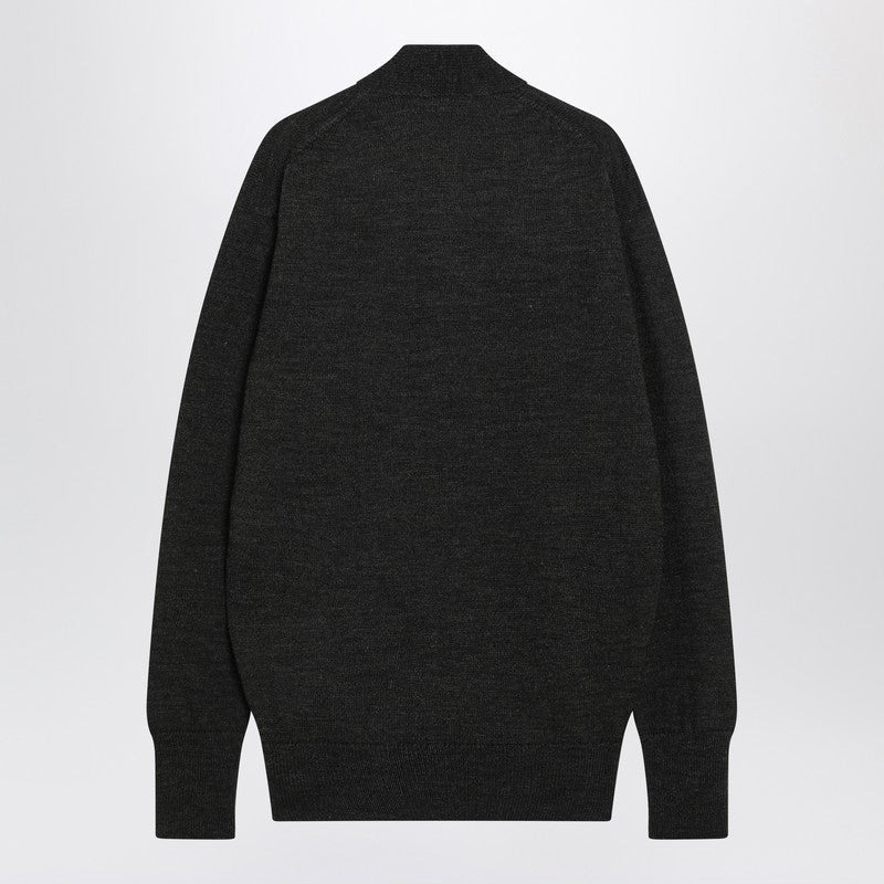 Lemaire Brown Alpaca Wrap Cardigan Men - 2