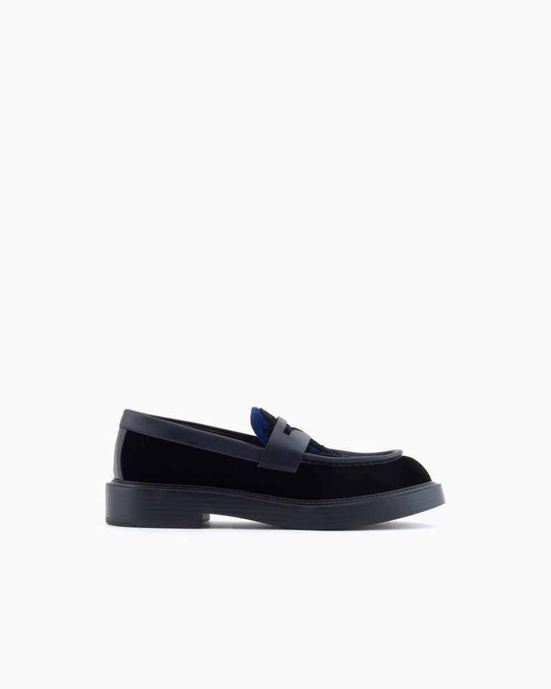 ANIMAL-PRINT VELVET LOAFERS 1