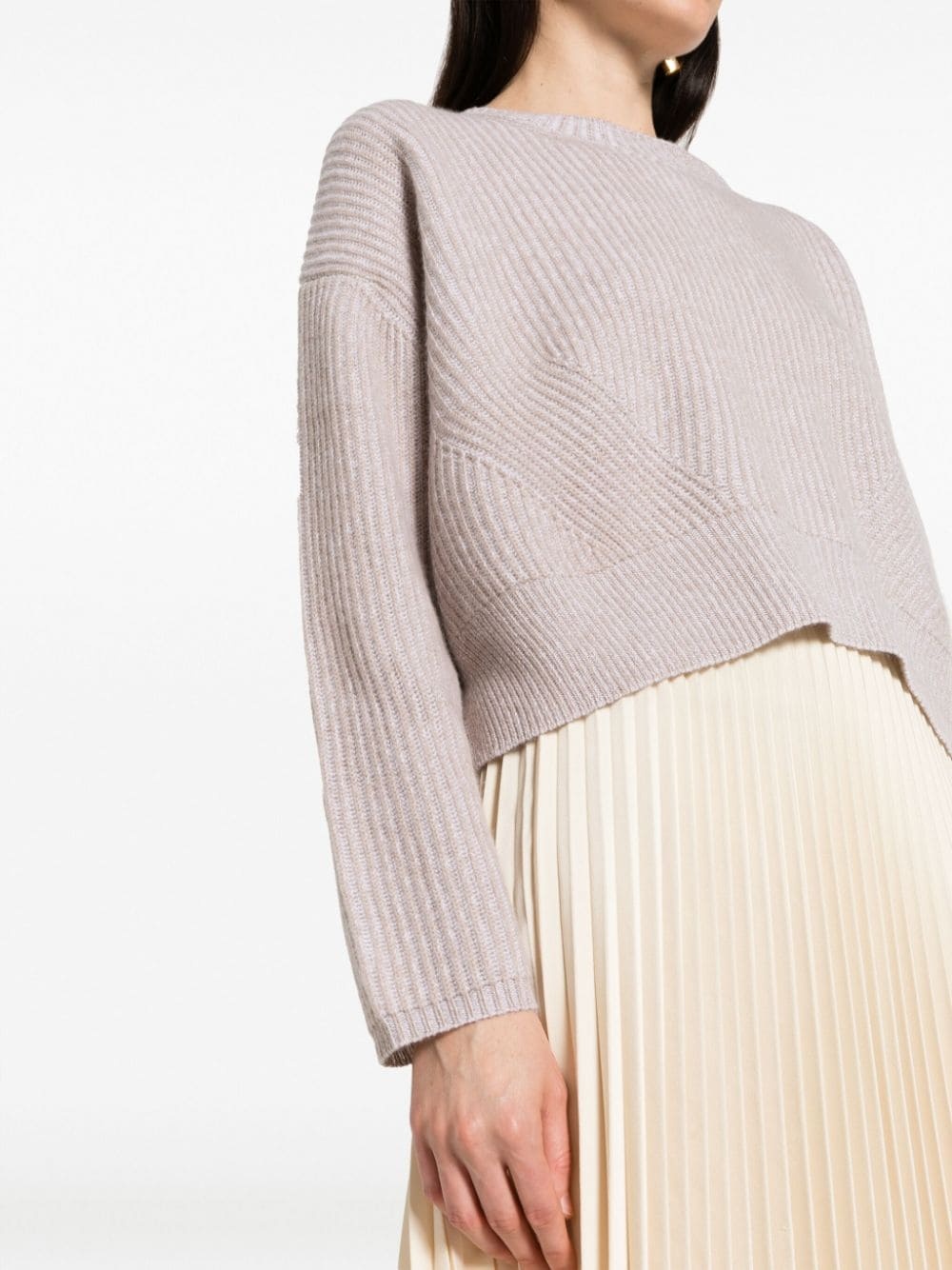 ribbed-knit cashmere jumper - 5