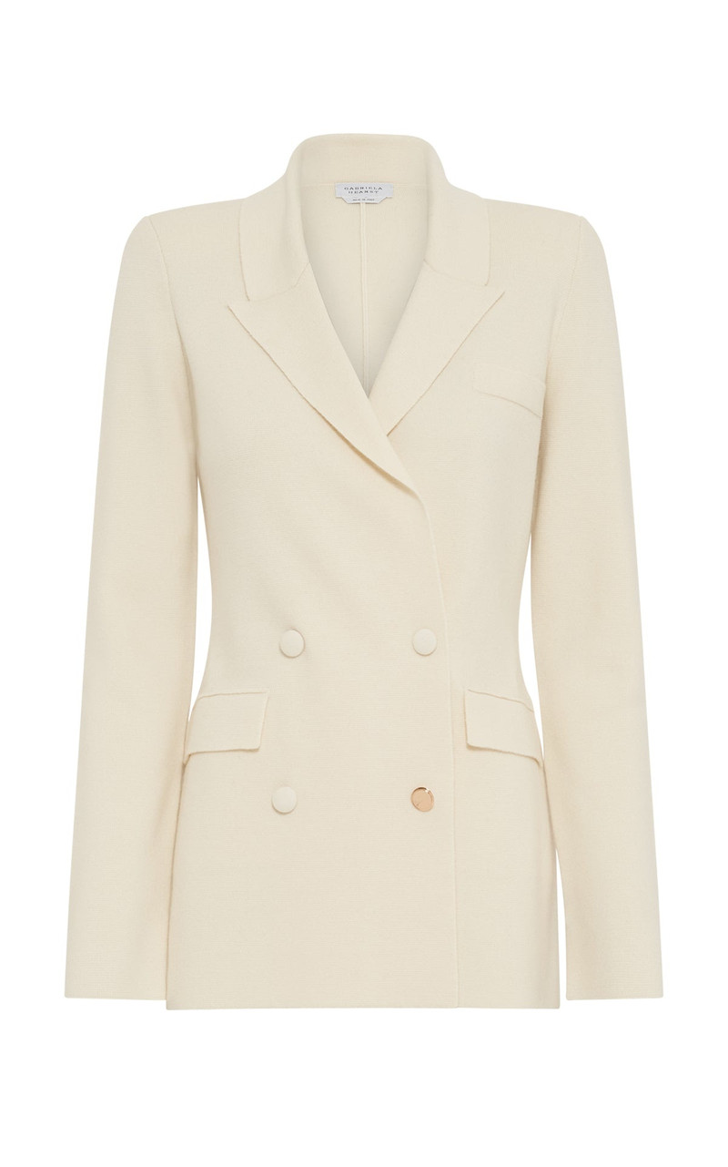 Ivory Wool의 Bowen Knit 재킷 1