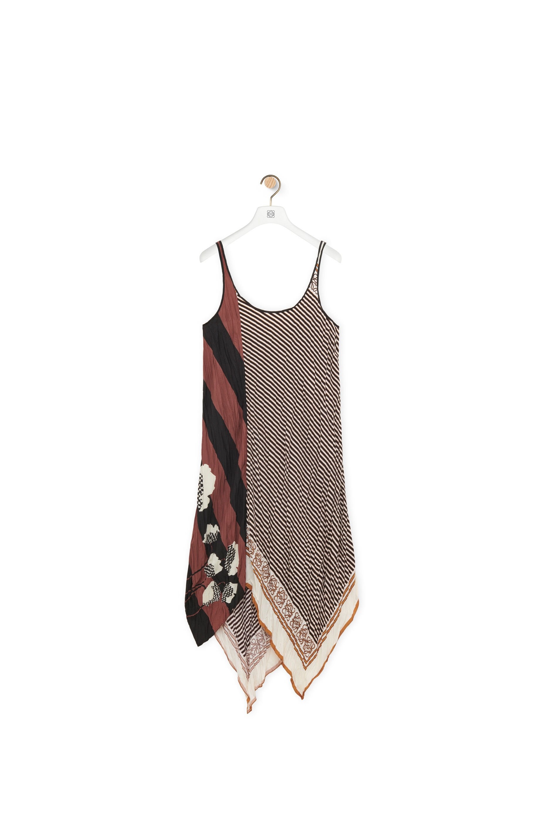 Tank dress in crinkled habotai - 1