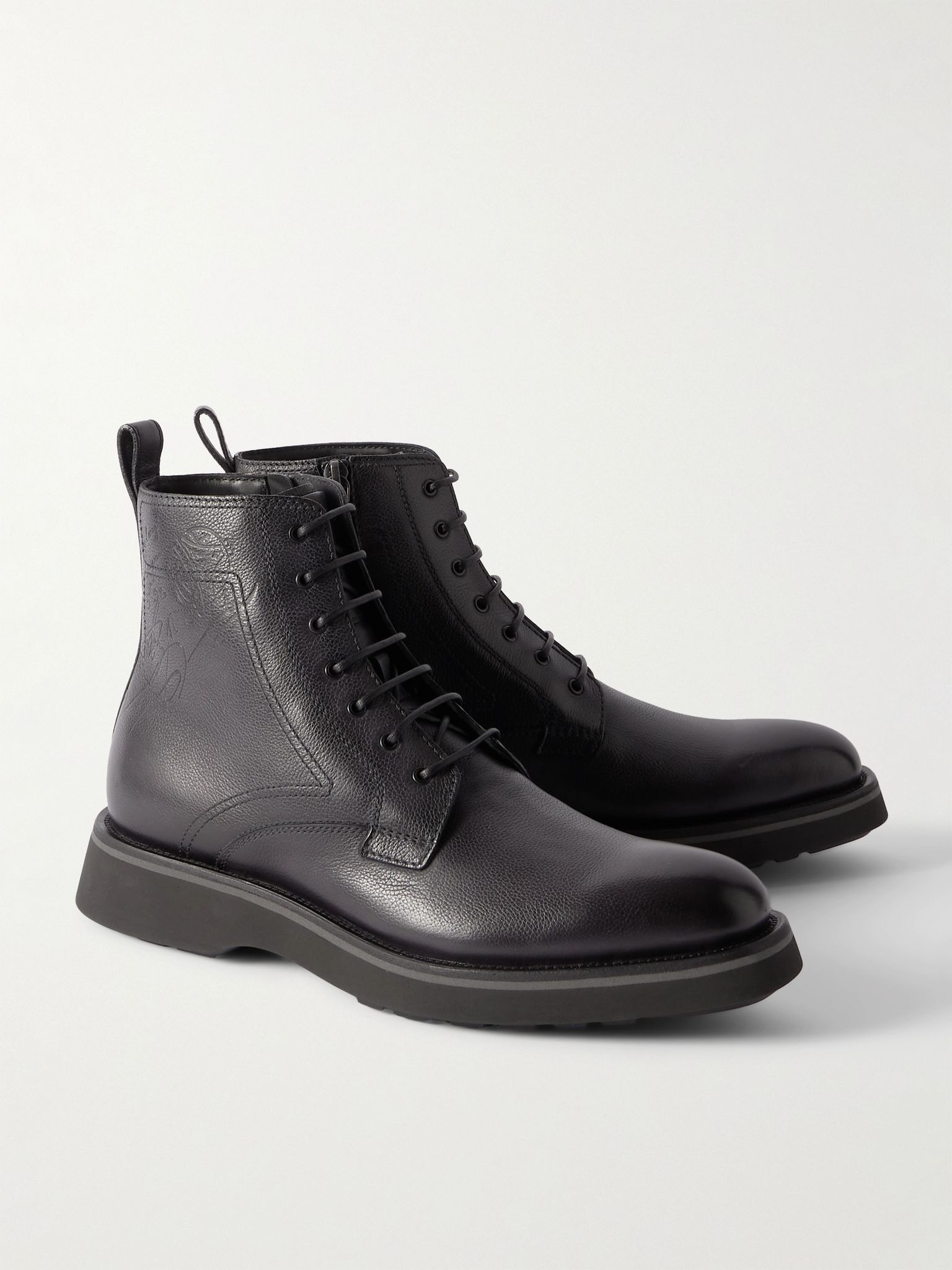 Alessio Scritto Venezia Full-Grain Leather Boots Black - 4