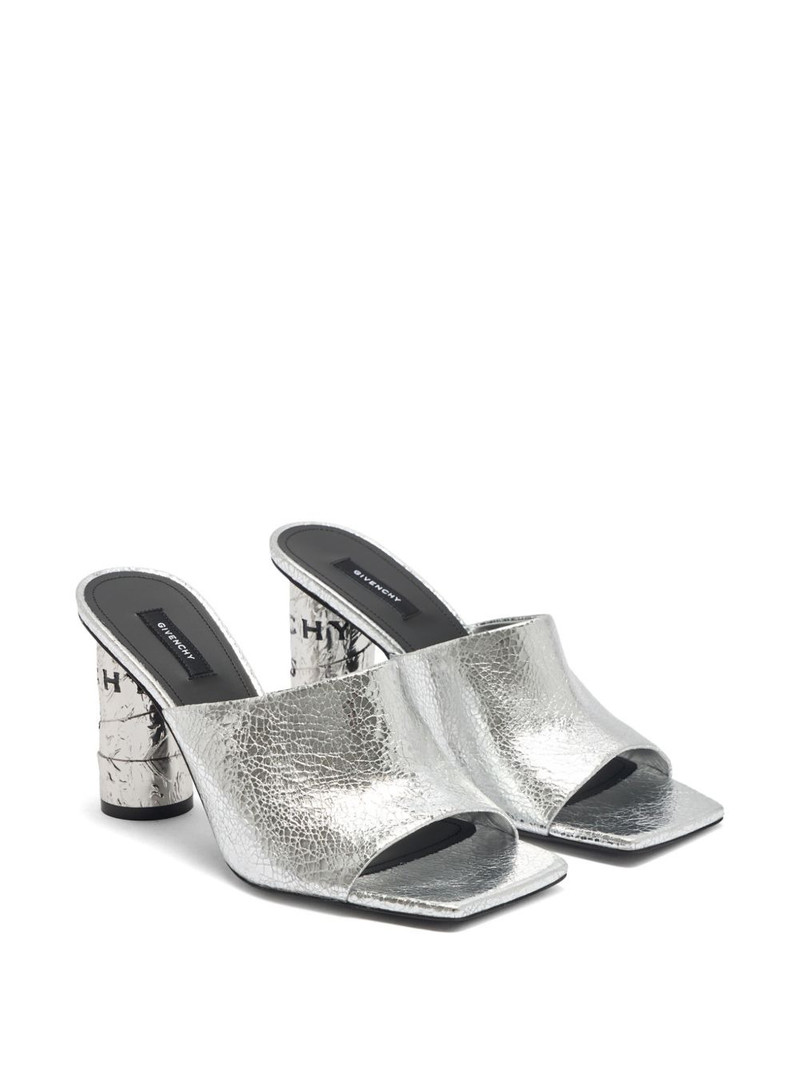 Givenchy Tape logo-print heeled sandals outlook