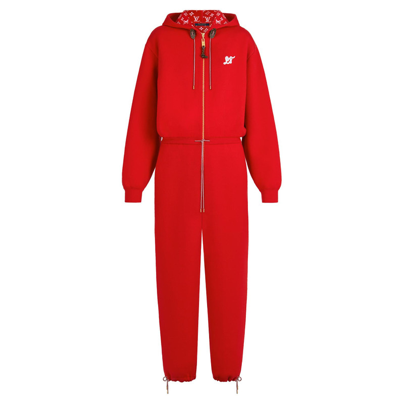 Cozy Hooded Cashmere and Silk Jumpsuit  1