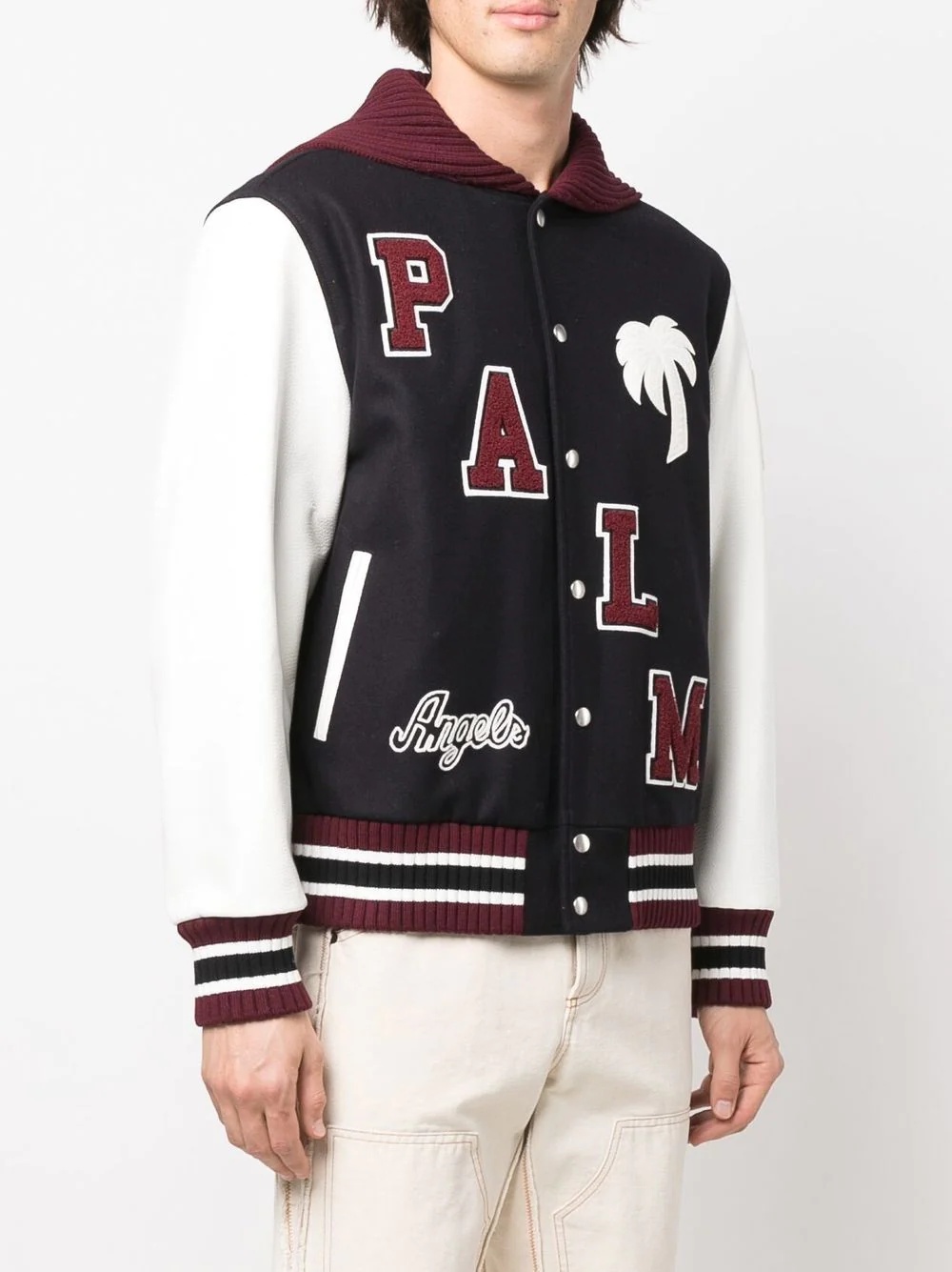 logo-patch varsity jacket - 3