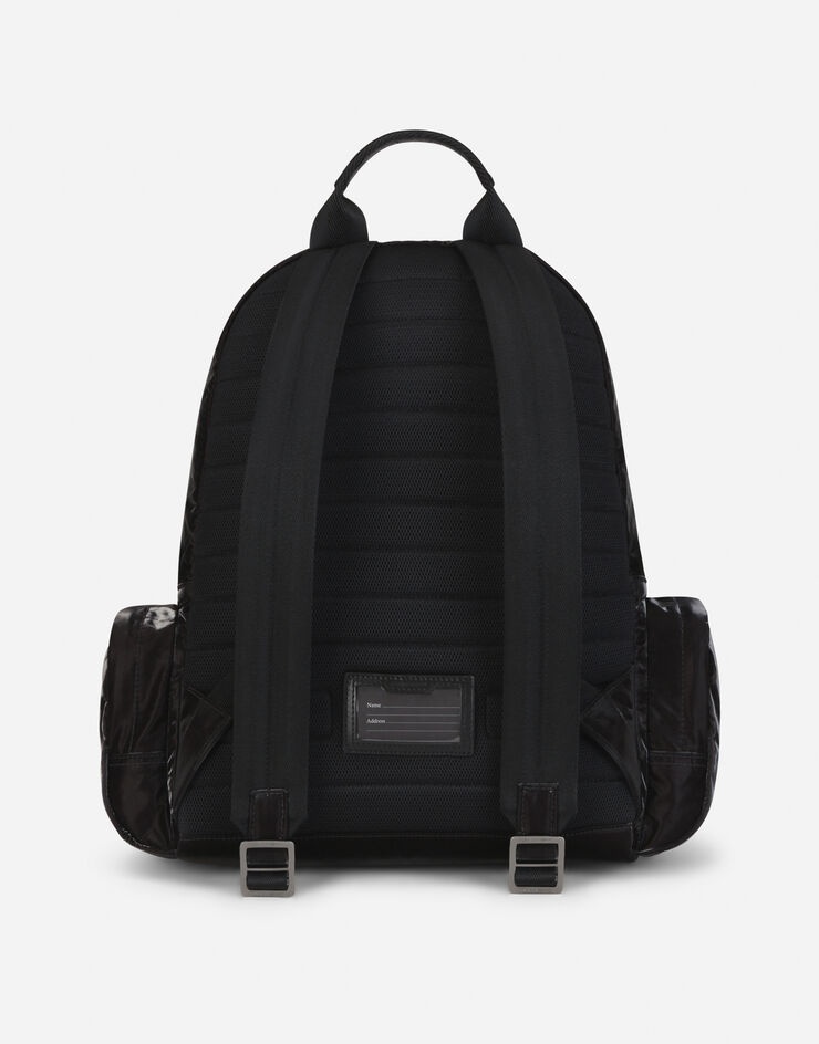 Nero Sicilia dna nylon backpack with branded tag - 4