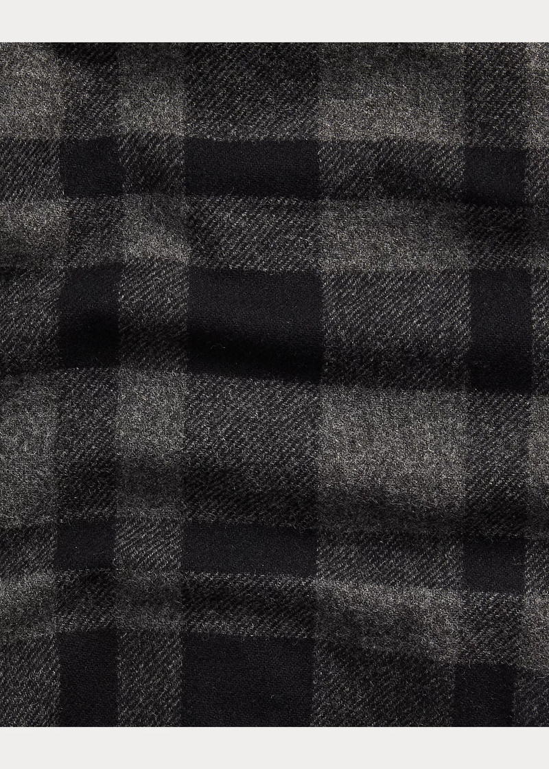 Plaid Wool Twill Utility Overshirt 6