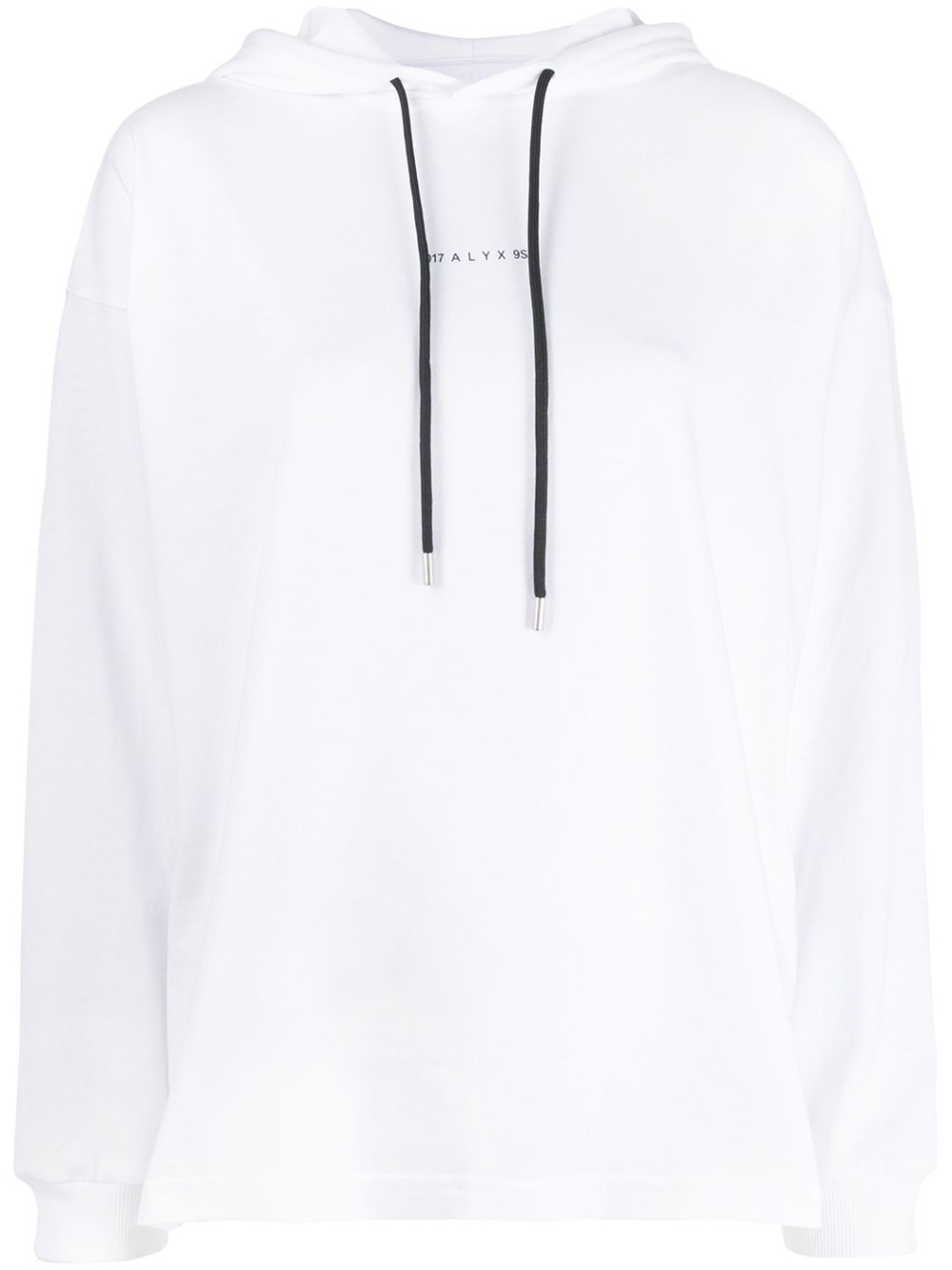 logo drawstring hoodie - 1