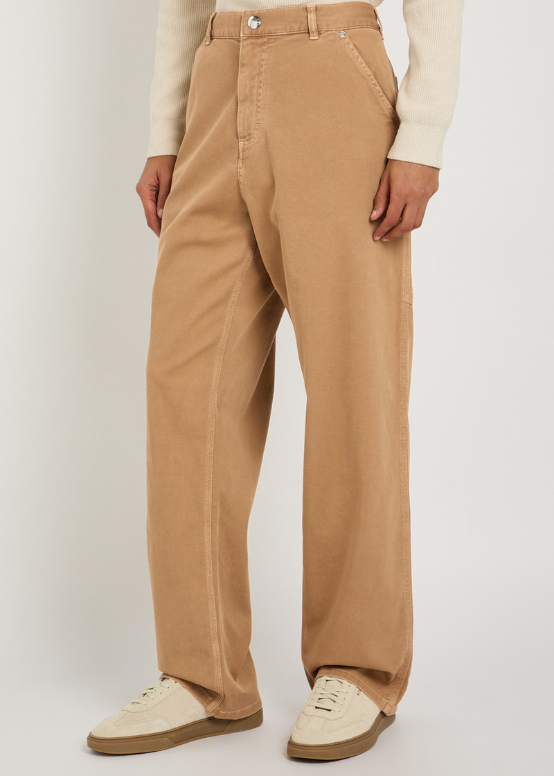 Moncler Moncler Straight-leg Stretch-cotton Trousers outlook