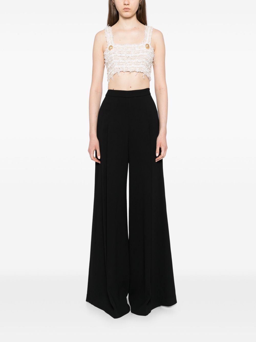 high-rise wide-leg trousers - 2