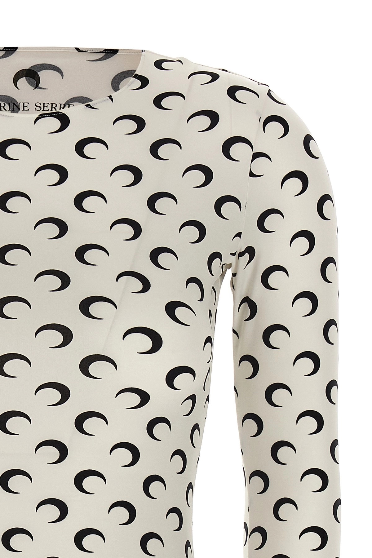 'Moon Printed Jersey Second Skin' T-shirt - 3