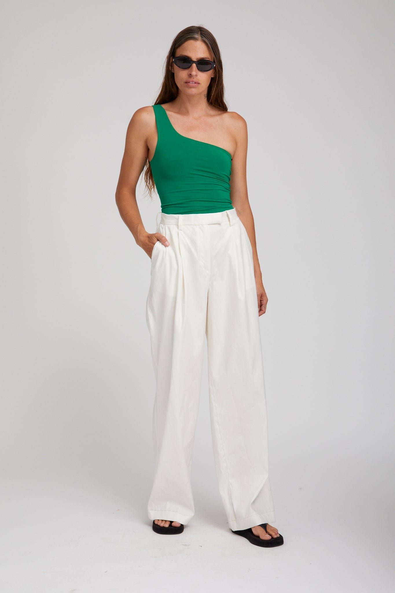 EVERGREEN CITY ONE SHOULDER TOP - 3