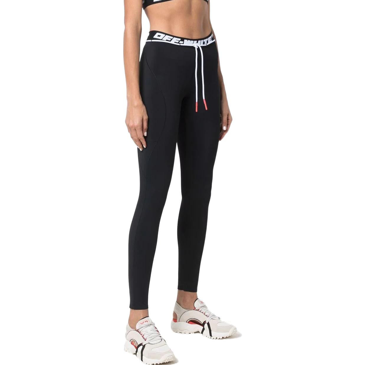 (WMNS) Off-White Casual Pants 'Black' OWVG035C99JER0011000 - 3