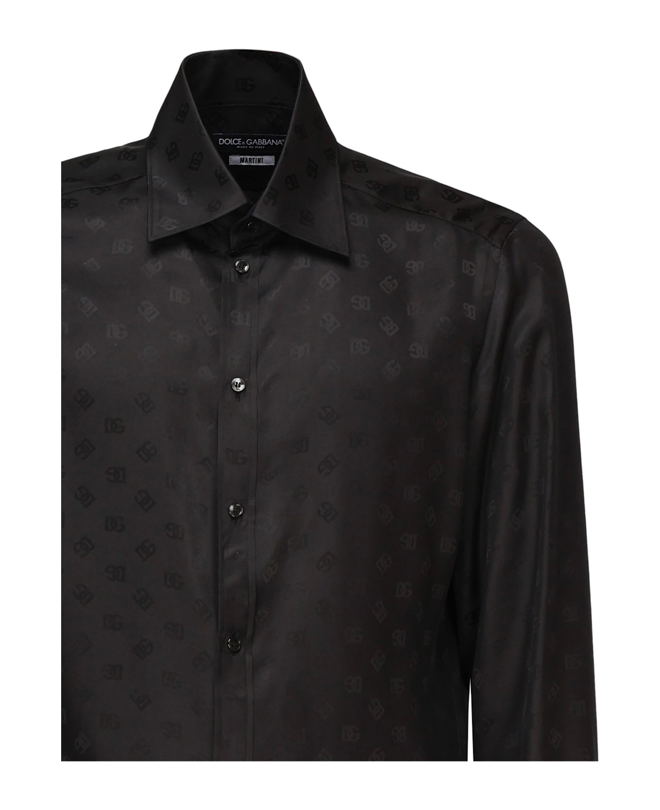 Martini Silk Jacquard Logo Shirt - 2