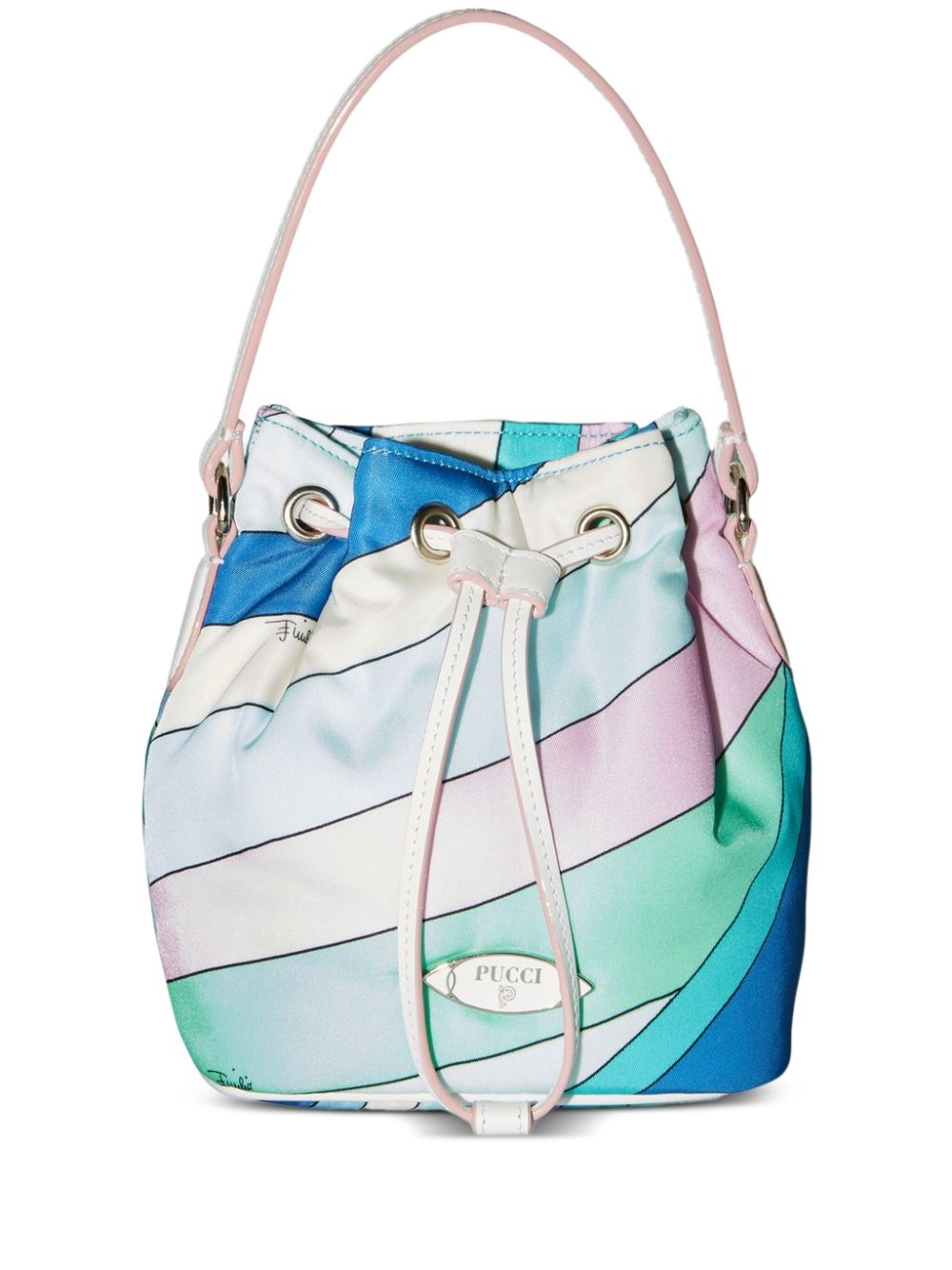 Yummy striped bucket bag - 1