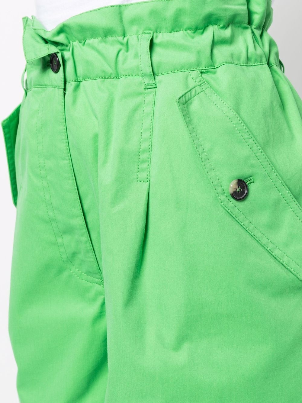 high-waisted cargo shorts - 5