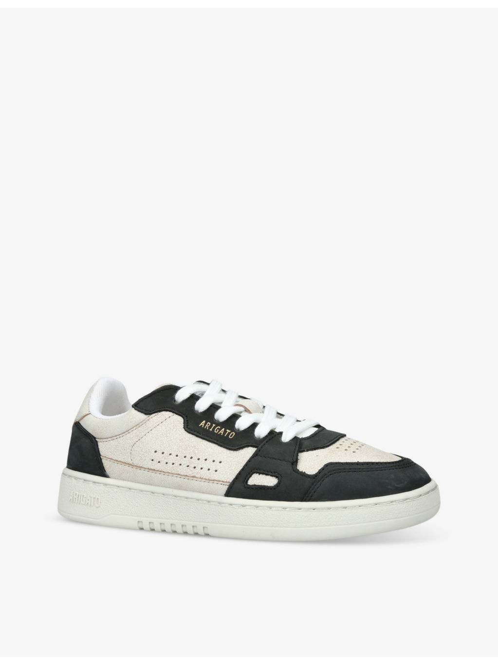 Dice Lo leather and recycled-polyester low-top trainers - 3