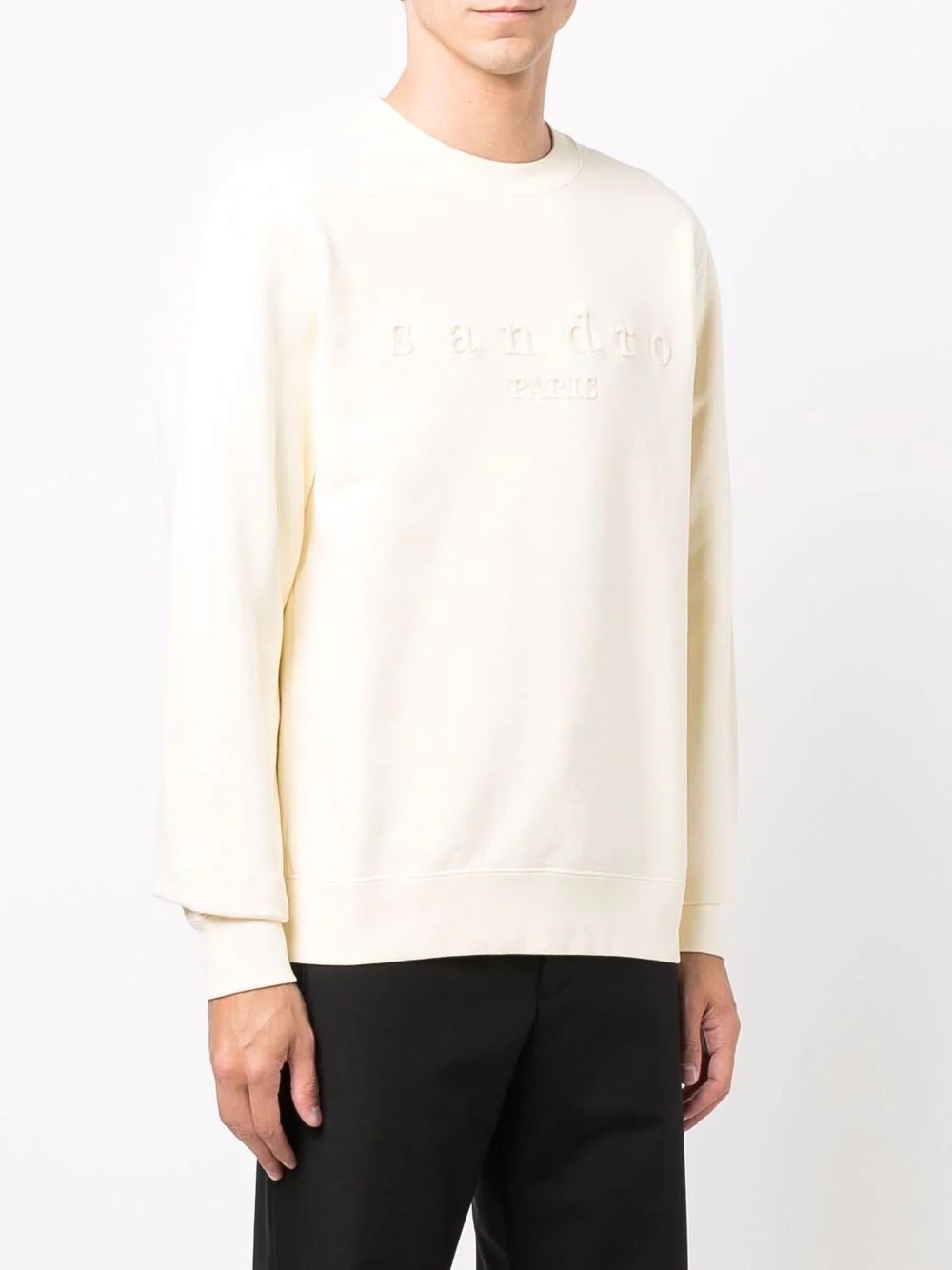 logo-embroidered cotton sweatshirt - 3