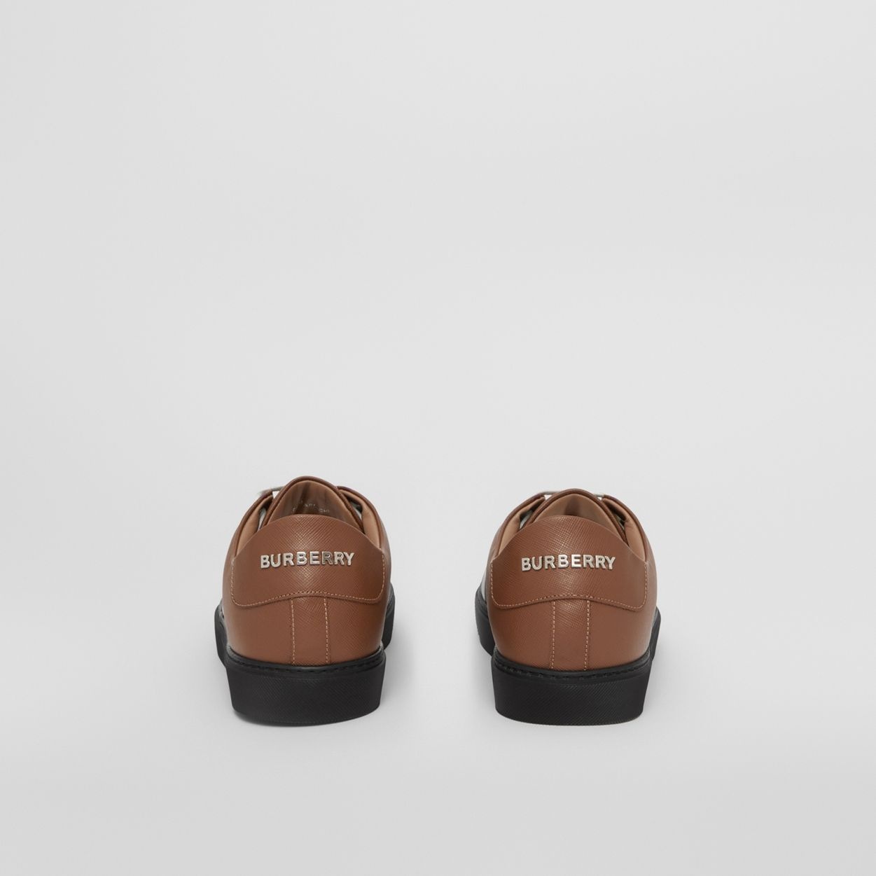 Chevron Check Leather Sneakers - 5