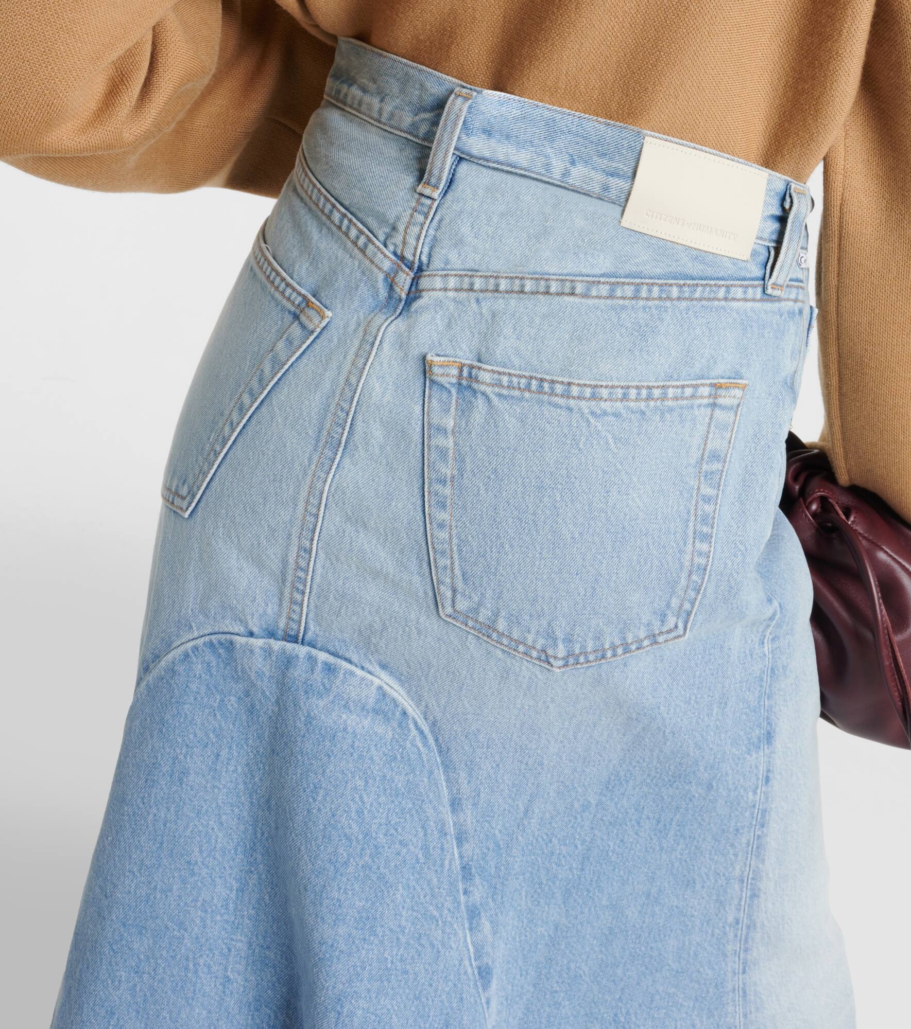 Mina Reworked denim midi skirt - 6