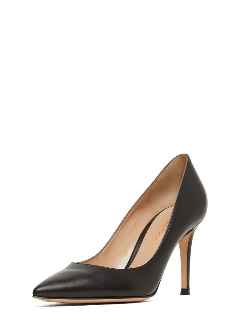 85MM GIANVITO LEATHER PUMPS - 3