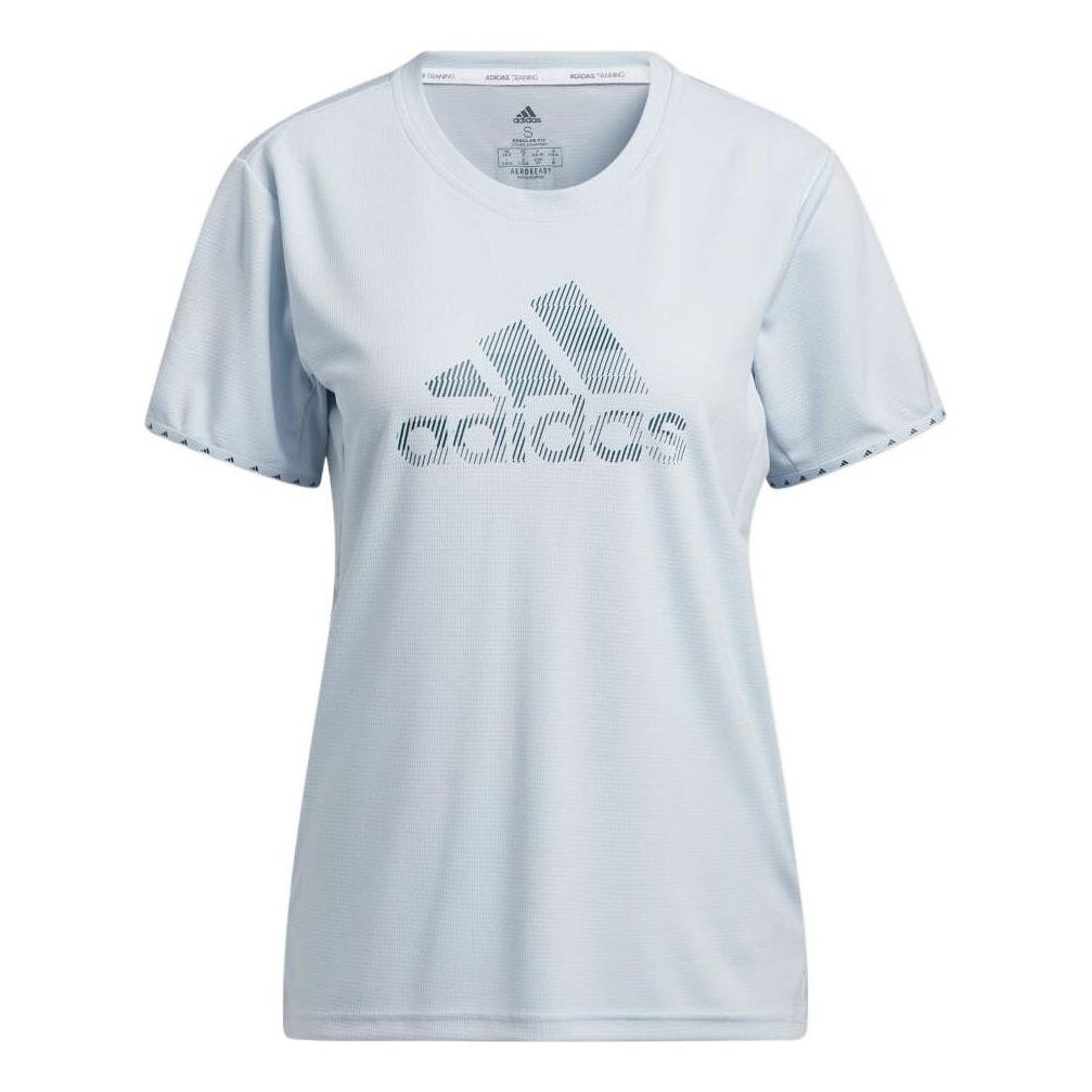 (WMNS) adidas BOS Necessi T-Shirt Asia Sizing 'Blue' GQ9413 - 1