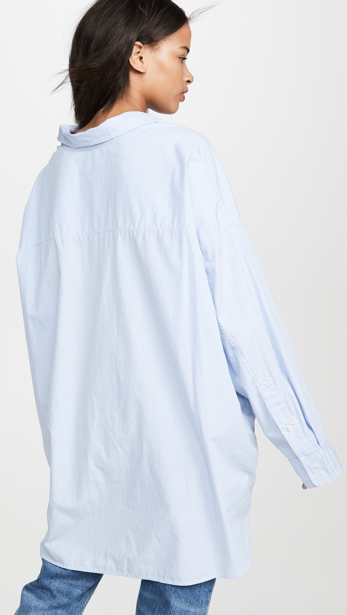 Drop Neck Oxford Shirt - 3