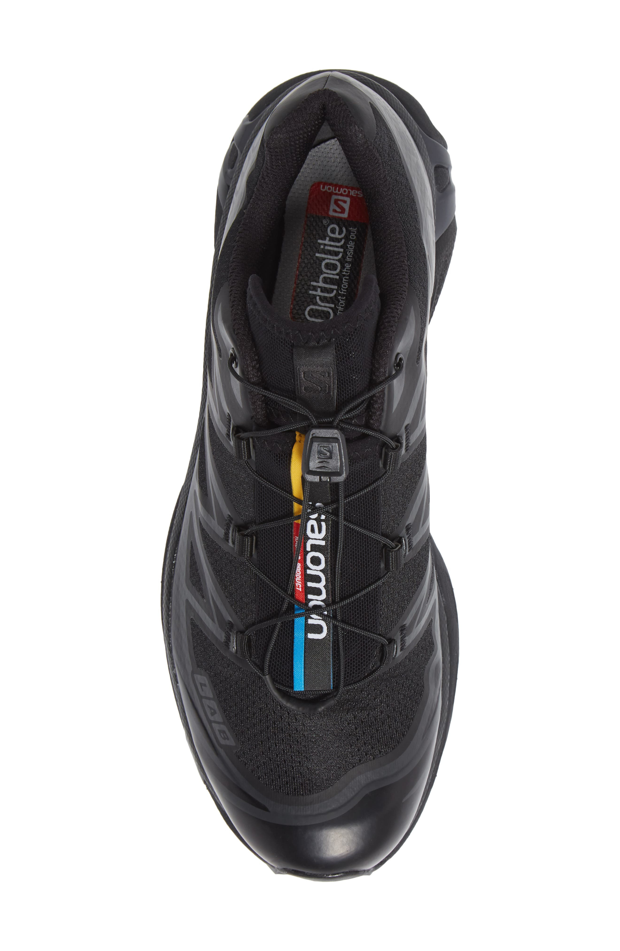 Salomon Gender Inclusive XT-6 Sneaker in Black/Black/Phantom at Nordstrom - 5
